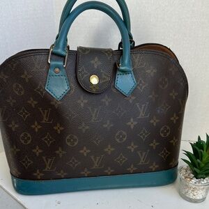 Louis Vuitton Monogram Alma customized 
Date code VI 1907
12” x 9” x 6”